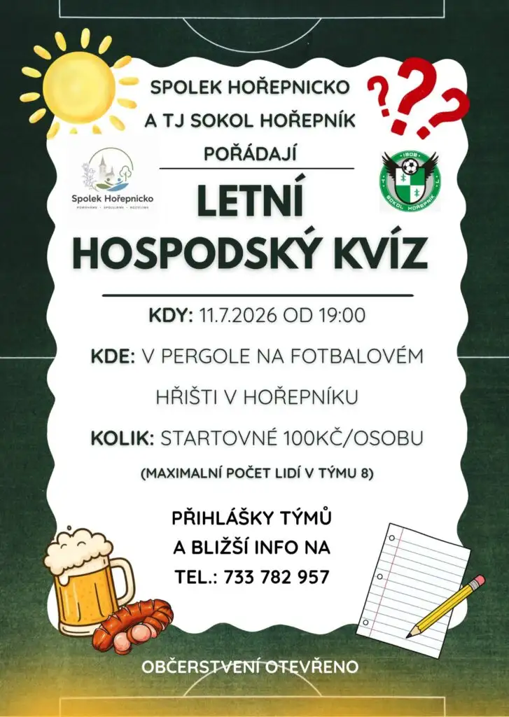 Letní hospodský kvíz